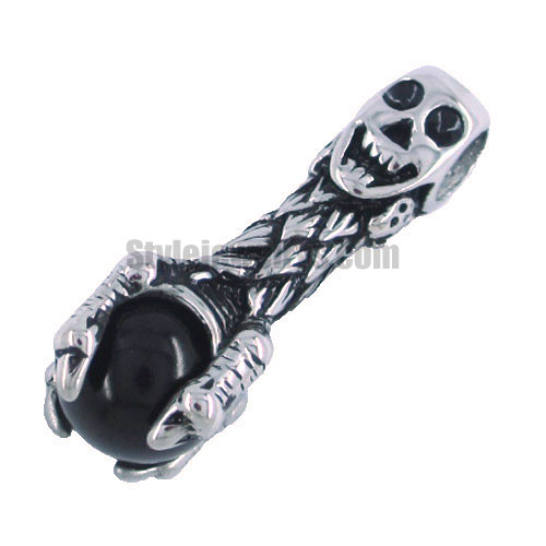 Stainless steel jewelry pendant skull hand hold the bead pendant SWP0032 - Click Image to Close
